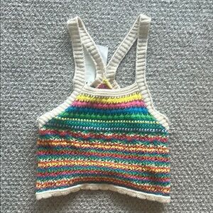 Zara Multicolor Knit Crop Top